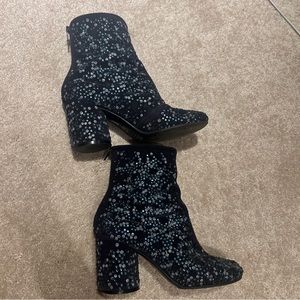 Maison Martin margiela ancle boots midnight suede blue broken glass size 36